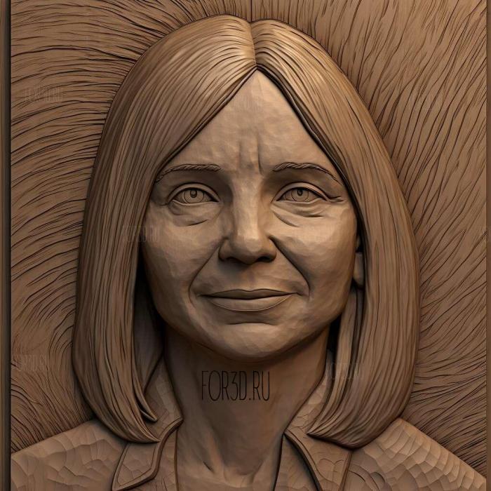 Mary Barra 2 stl model for CNC